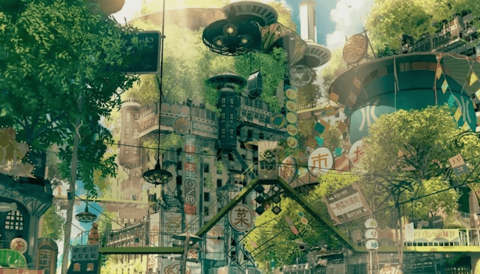 In Solarpunk Cities of The Future Tech Follows Natures Lead